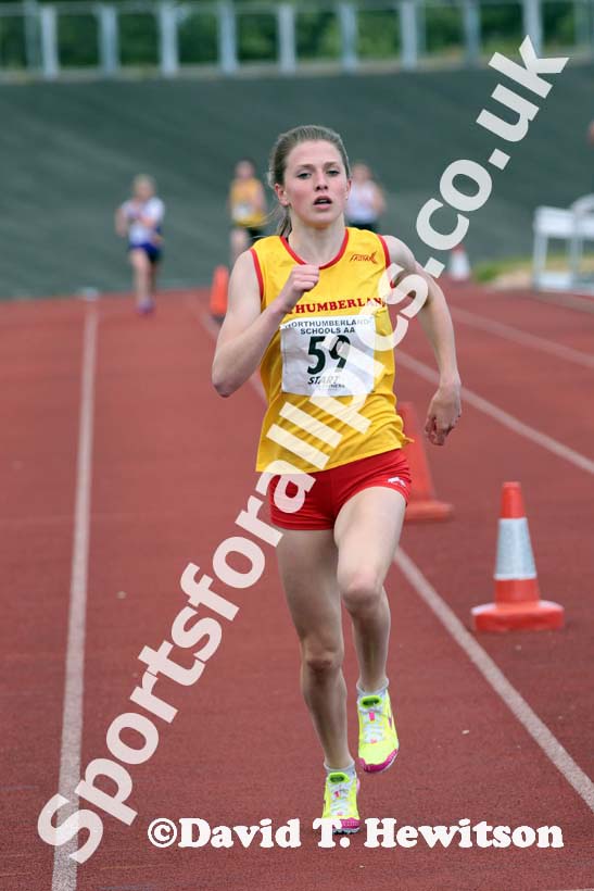 1500 metres at the Annual Inter-Counties Schools, Cleveland v Cumbria v Durham v Northumberland at Claireville Stadium, Middlesbrough